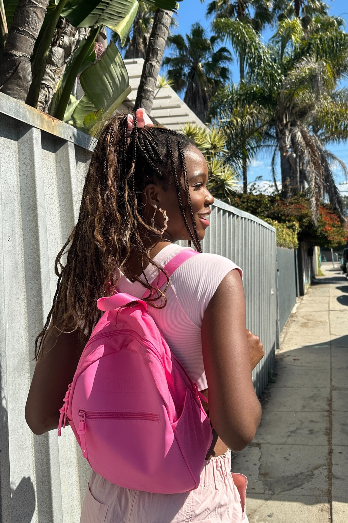Ready for spring adventures with my new mini everyday backpack #backpacks  #pinkset #gymshark 

#LTKitbag