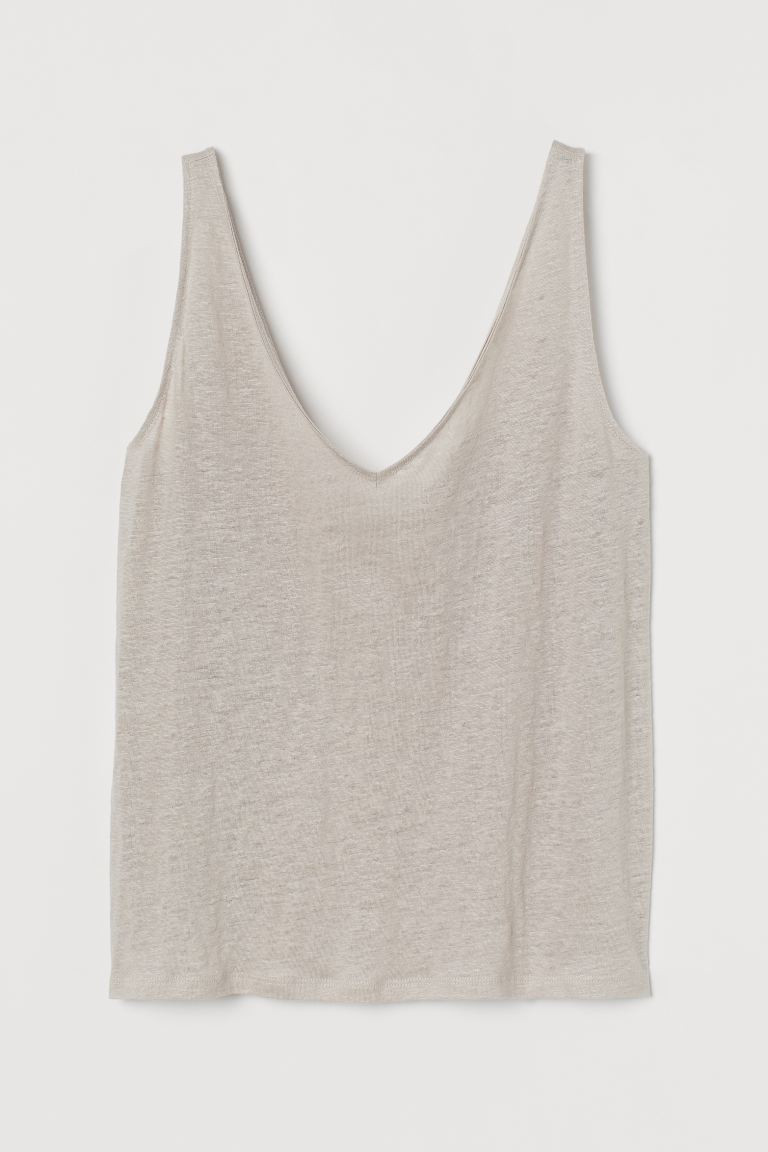 Tanktop aus Leinen | H&M (DE, AT, CH, NL, FI)