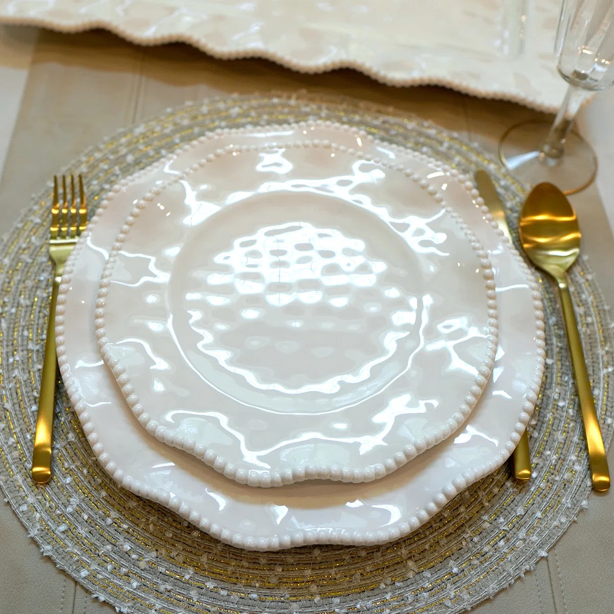Certified International Perlette Melamine Salad Plate (Set of 4) | Wayfair North America