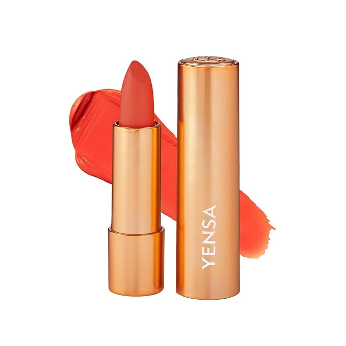 YENSA Vibrant Silk Hydrating Lip Stick - Long Lasting Lipstick with Hyaluronic Acid, Vitamin E & ... | Amazon (US)