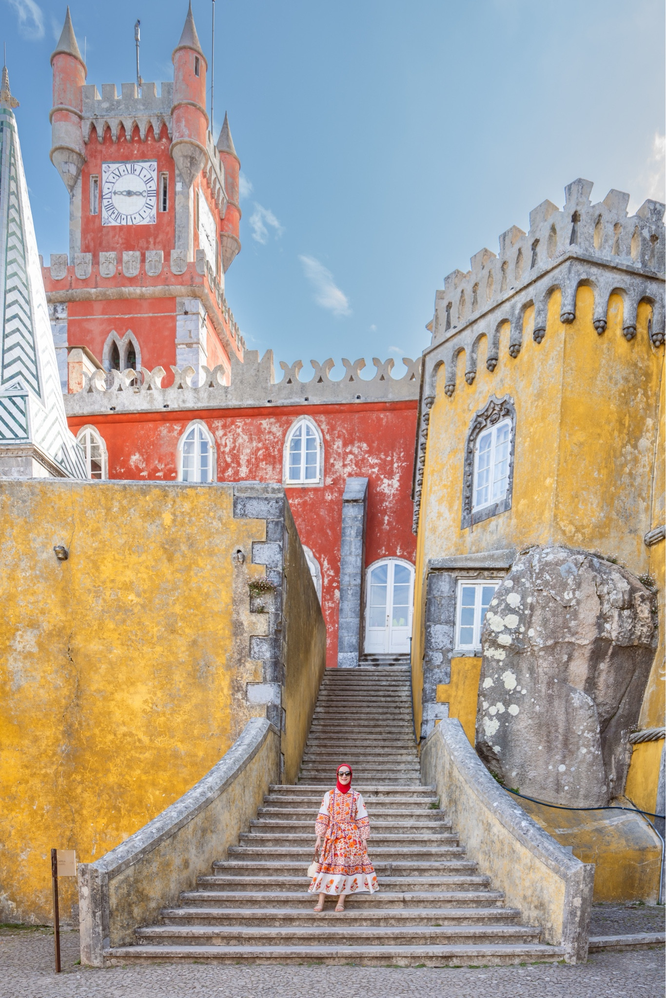 Matching the scenery in Sintra in this beautiful Sue Sartor midi dress 🧡❤️ 

#LTKStyleTip #LTKSeasonal #LTKTravel