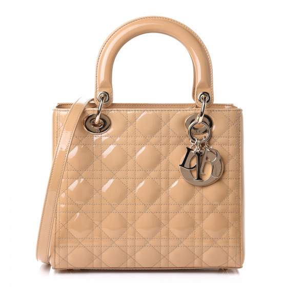 CHRISTIAN DIOR

Patent Cannage Medium Lady Dior Beige | Fashionphile