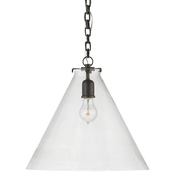 Katie Conical Pendant (Bronze with Clear Glass) - OPEN BOX | Lumens