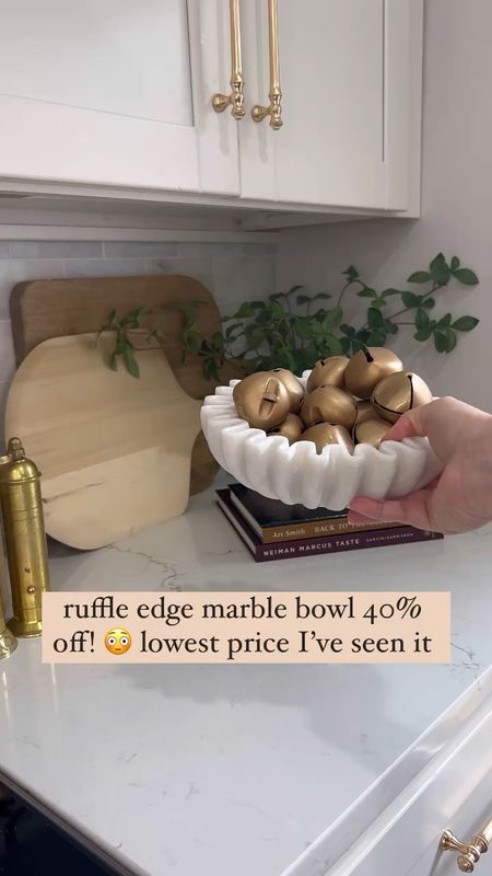 Ruffle edge marble bowl on sale 40% off!! Mine is the 8 inch 

#LTKfindsunder100 #LTKsalealert #LTKhome