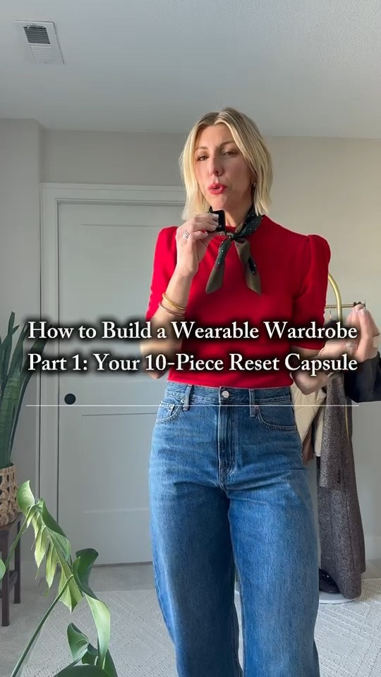 If your closet feels full but nothing really works together anymore…
This is where I’d start. 👇🏼

These are the exact 10 pieces I’d rebuild my wardrobe with if I were starting from scratch — timeless, elevated staples that create endless outfits without the overwhelm.

Each piece is versatile, wearable, and built to last.
No fluff. No chasing trends. Just real-life style that actually works.

This is Part 1 of my new series: How to Build a Wearable Wardrobe
And it starts with getting your foundation right.

🔗 Linked every piece (or closest match) below so you can reset your closet with intention.

Save this post if your wardrobe could use a reset — and let me know which one you’re missing in your lineup.
Fit Tips:
Citizens Black Jeans: Mid rise,100% cotton, they are true to size they are available in a 33 inch and a 30 inch I’m 510 for height reference wearing a size 27 in the 33 inch length. 

Cassie Jean:
They fit true to size are 100% cotton and I am 510 wearing a size 28. Rise: 12" and Inseam: 31"

#closetreset #LTKcapsule #wardrobestaples #styleessentials #10piececapsule #LTKstyle #minimalstyle #elevatedbasics #fallcapsulewardrobe #LTKeurope

#LTKmomlife #LTKootd #LTKSeasonal