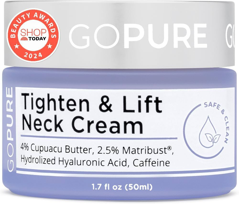 goPure Tighten and Lift Neck Cream- Clinically Tested | Amazon (US)