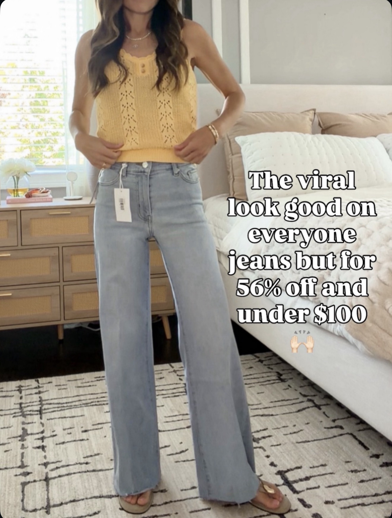 The jeans everyone keeps asking about 🤍 The fit is SO good and they’re finally marked down. Wearing size 24. I’m 5’4 for reference

#LTKootd #LTKOver40 #LTKSaleAlert
