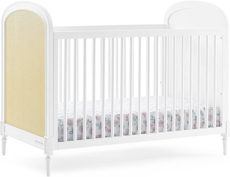 Delta Children Madeline 4-in-1 Convertible Crib - Woven Cane Mesh Panels, Includes Conversion Rai... | Amazon (US)