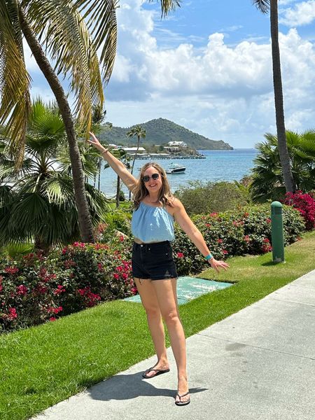 USVI honeymoon! Wearing a cute Madewell Chambray top, perfect for the hot summer temps and island weather! Lightweight comfy and cute. TTS. on sale for $22!

#LTKtravel #LTKsalealert #LTKstyletip