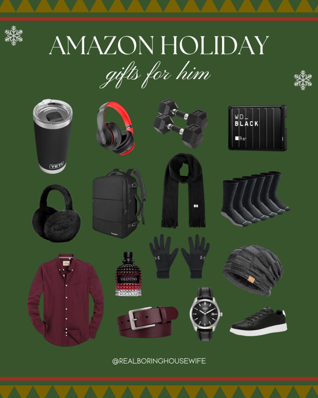 Amazon Holiday Gifts for Him 


// Amazon, Amazon Finds, Amazon Gift, Amazon Gifts, Amazon Gifts For Him, Amazon Men, Amazon Mens, Amazon Men Gifts, Amazon Gifts For Men, Gifts For Men, Gifts For Him, Mens Fashion, Mens Clothing, Tumbler, Amazon Headphones, Dumbbells, Earmuffs, Travel Backpack, Scarf, Crew Socks, Long Sleeve Shirt, Perfume, Fragrances, Gloves, Winter Hats, Amazon Belts, Amazon Watch, Mens Watch, Amazon Sneakers, Mens Sneakers 

 #LTKGiftGuide #LTKHoliday #LTKMens