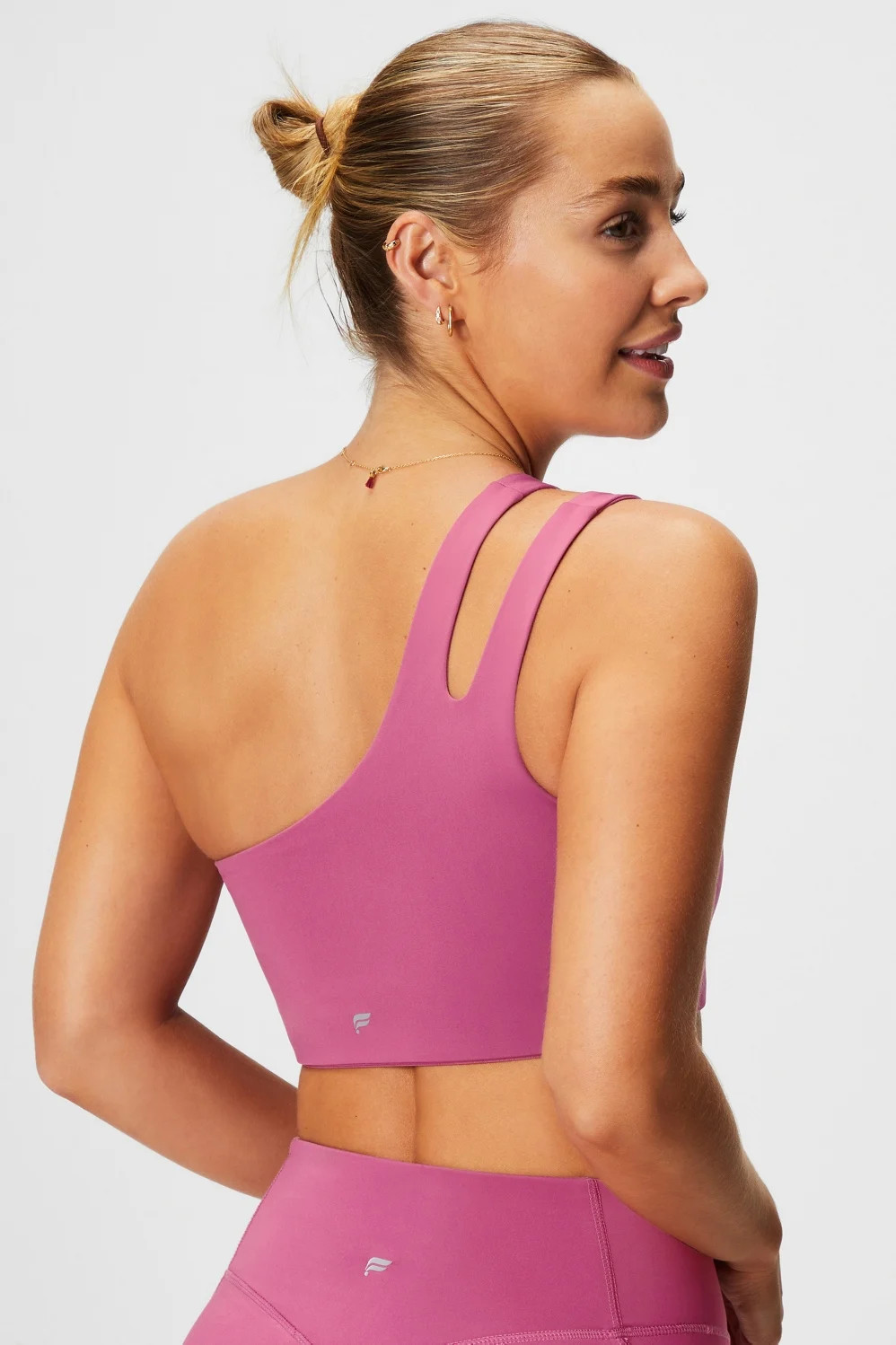 Asymmetrical Double Strap Midi Bra | Fabletics - North America