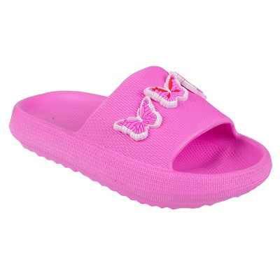 FOAMWALK Girls' Sandals - Kids Platform Slippers, Comfy Slipper Slide Sandals for Girls (Little Kid/Big Kid), Fuchsia, 2-3 | Target