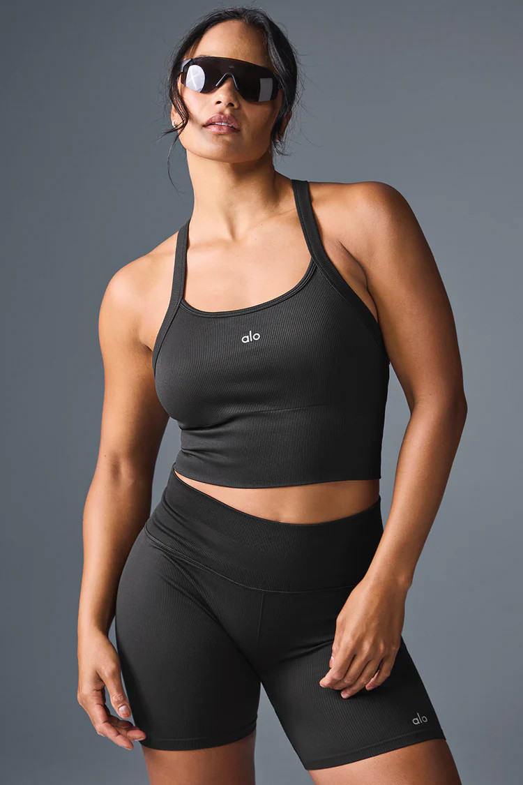 Seamless Ribbed Favorite Bra Tank | Alo Yoga (US)