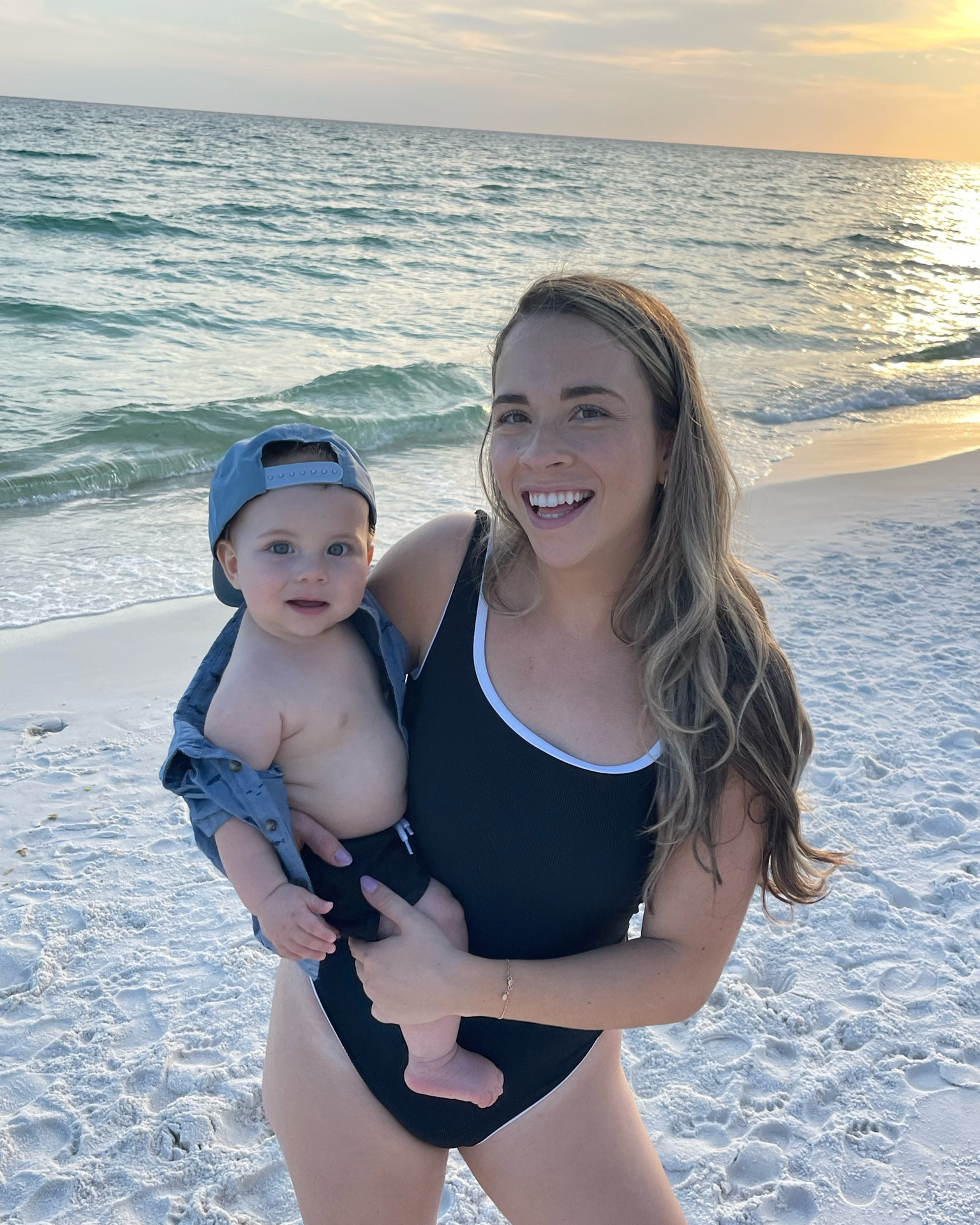 Best comfortable and flattering swimsuit for this summer! They come in one piece or two piece! I wear M for both one pieces and two pieces. I’m 5’3”. +/- 145lbs  

#LTKFind #LTKswim #LTKSeasonal