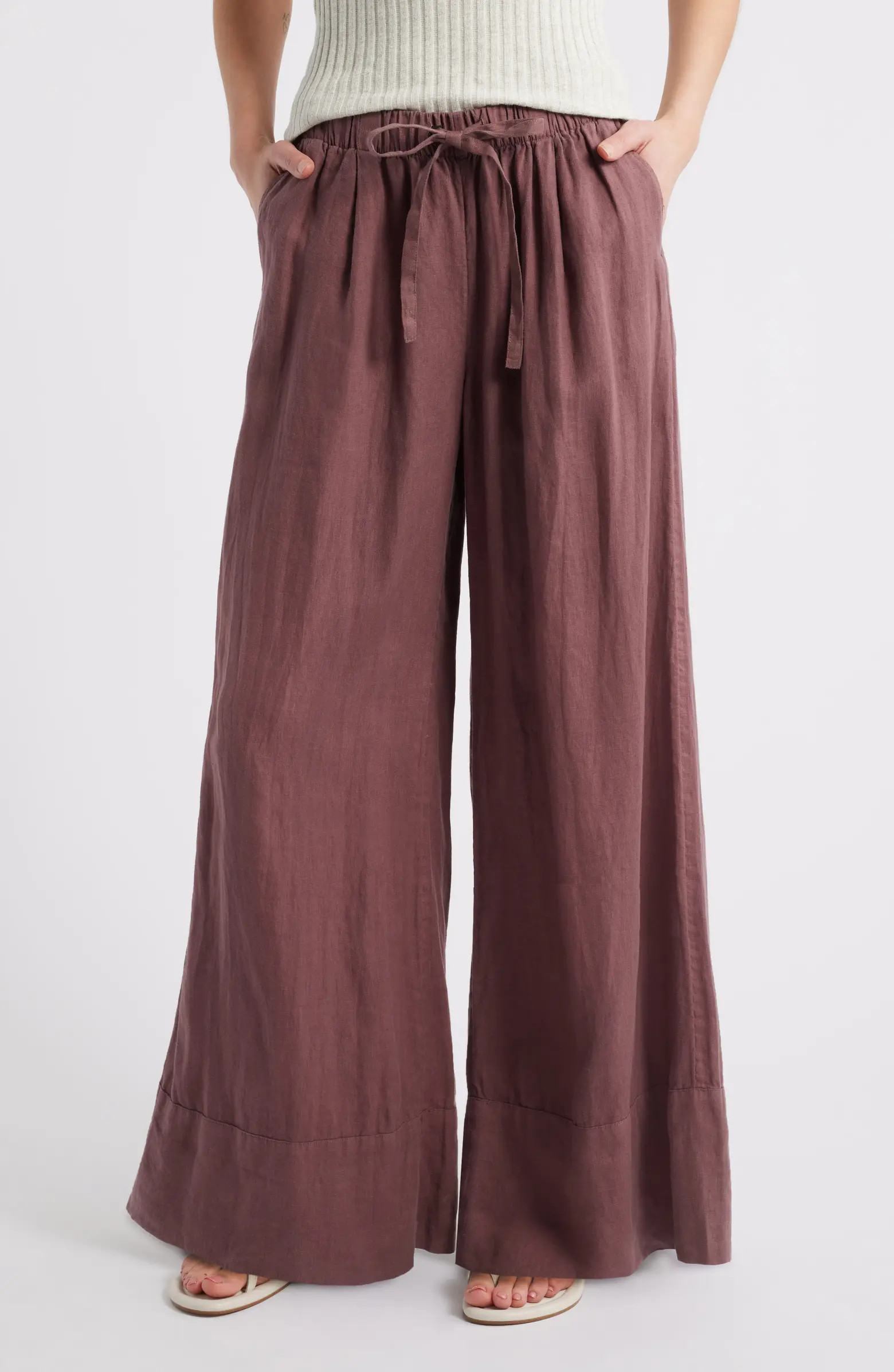 Wide Leg Linen Pants | Nordstrom