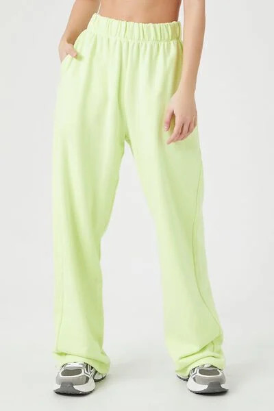 French Terry Wide-Leg Pants | Forever 21
