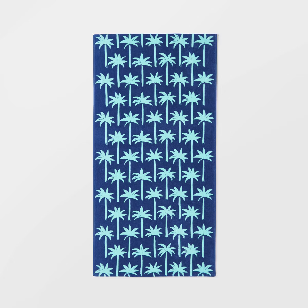 Palm Leaf Beach Towel Blue - Sun Squad™ | Target