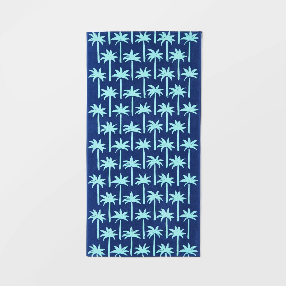 Palm Leaf Beach Towel Blue - Sun Squad™ | Target