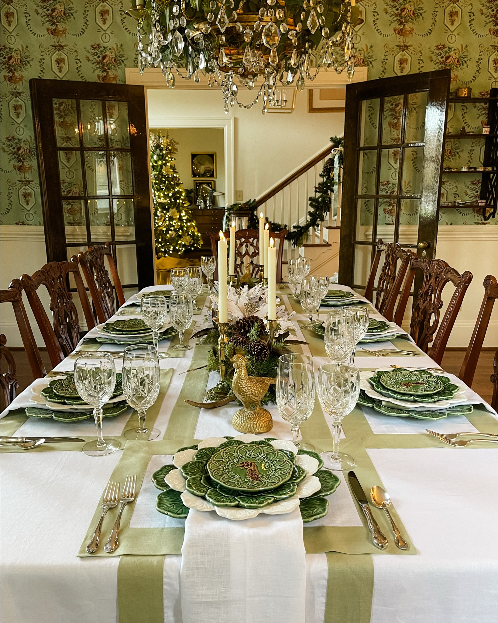 Who’s ready for some table inspiration with a twist? Sharing one of my favorite tablescapes from last year, featuring a pheasant theme that’s rich with greenery and feathers—perfectly suited to carry us from Thanksgiving right into Christmas. Fun fact: pheasant, not turkey, is often the star of fall gatherings in Europe! While our family still serves turkey for both holidays, I love the unique elegance that pheasant decor brings to the table (and they’re a lot easier to find!). Maybe one day I’ll spot the perfect turkey for my setup, but until then, these pheasants have my heart. What do you think?

#HolidayTableDecor #ThanksgivingTablescape #FestiveTables #FallTablescape #ChristmasTableInspo #HolidayDecorIdeas

#LTKHome #LTKHoliday #LTKSeasonal