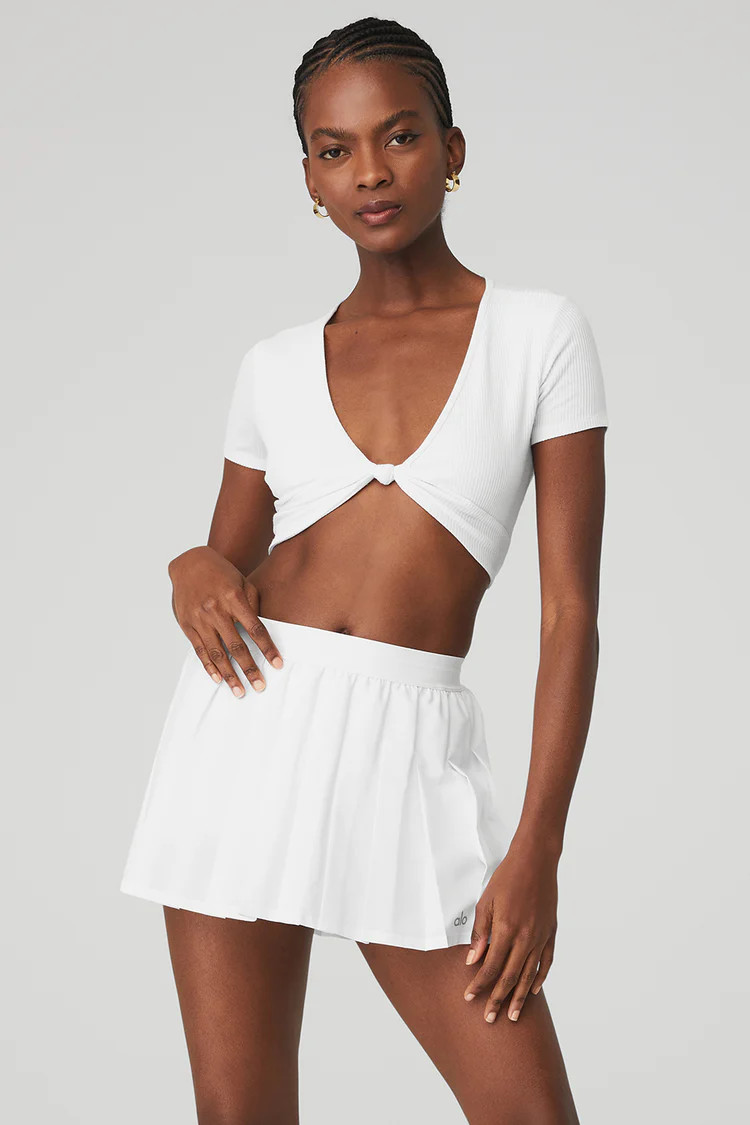 Ribbed Knotty Short Sleeve | Alo Yoga (US)