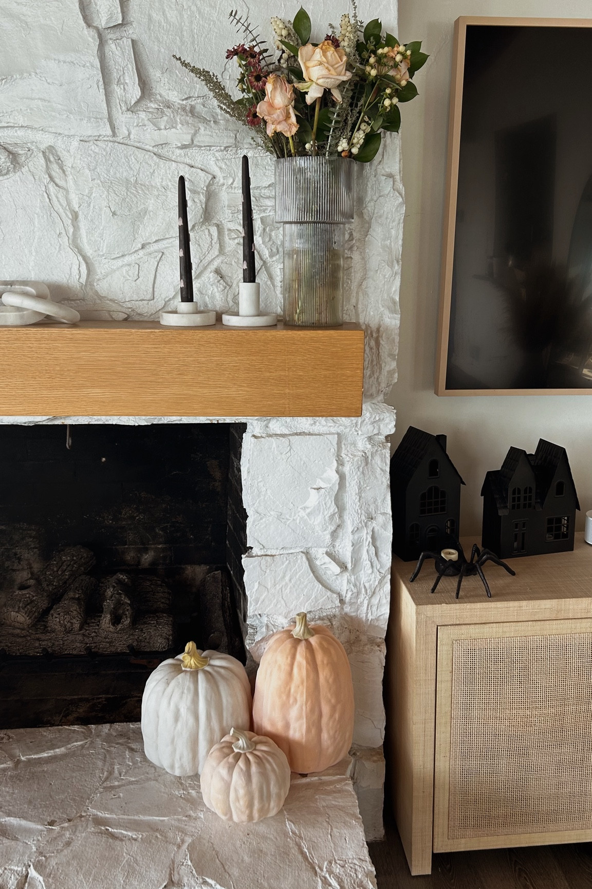 Halloween fireplace & tv console decor

Target Halloween decor, Anthropologie Halloween decor, Halloween decor, Halloween decorations, Halloween home decor, Halloween home finds, Halloween tv console decorations, Halloween console table decorations, Halloween decoration ideas, aesthetic Halloween decorations, black and white halloween, halloween party decor, Halloween taper candles, Halloween fireplace decor, Halloween mantel decor

#LTKHome #LTKSeasonal #LTKHalloween