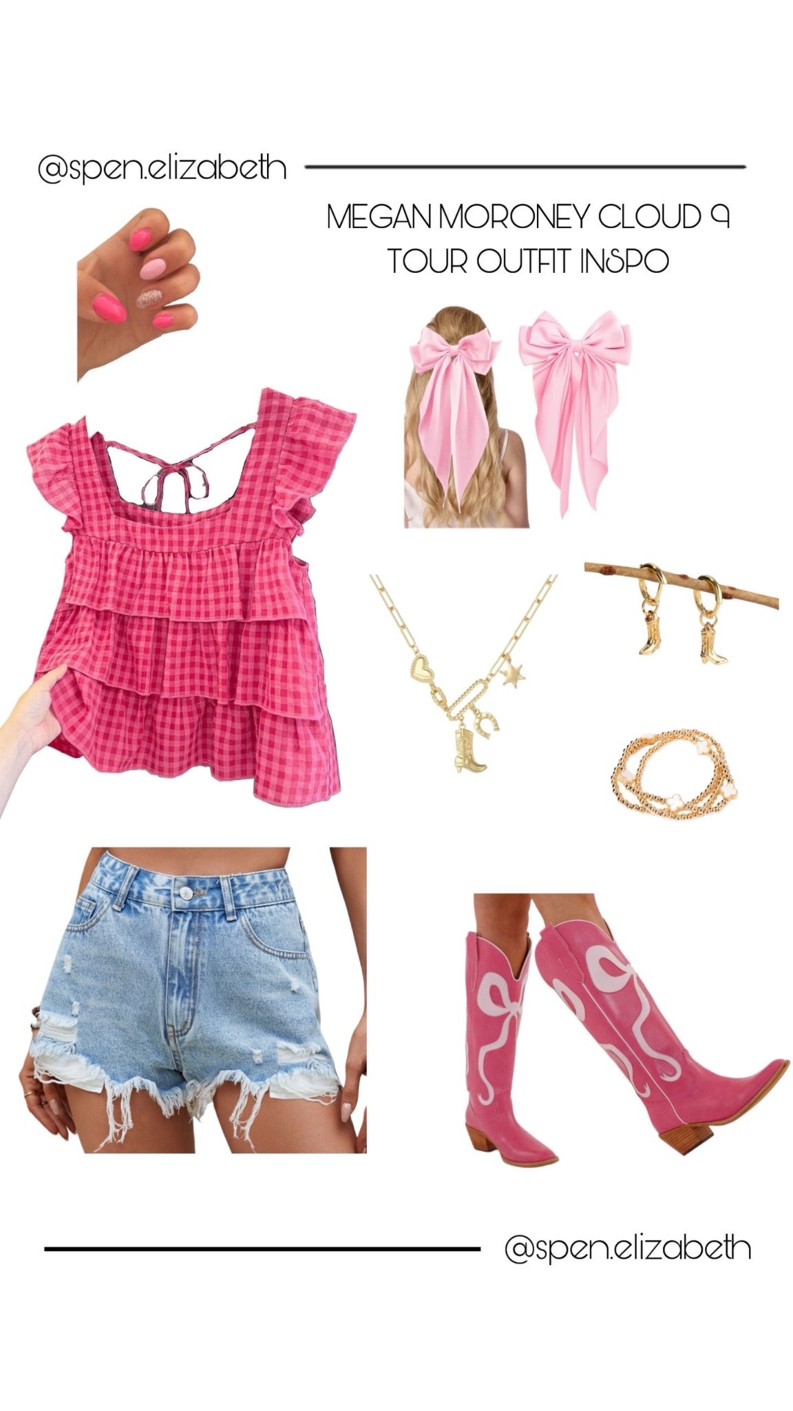 megan moroney cloud 9 tour concert outfit inspo!! 
top-shein