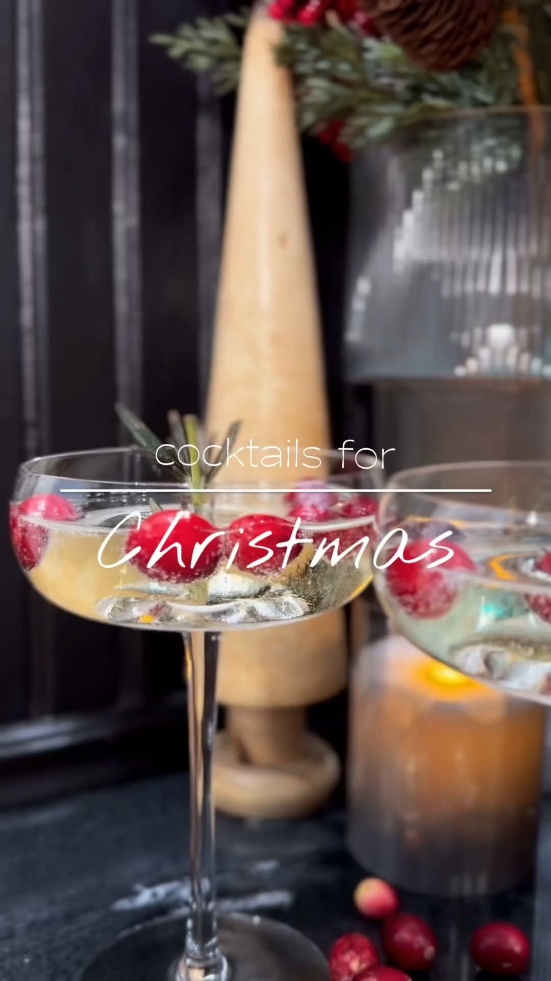 With Christmas around the corner, impress your guests by sprucing up their drinks. 

All you need is a stem of rosemary, fresh cranberries, and your favorite sparkling beverage! 

Step one: coat the very bottom of the champagne flute or coup with water. 

Step two: place a rosemary stem in the center and use anything around the house to hold it up right. 

Step three: put in freezer for 2-3 hours. 

Step four: pour your favorite sparkling beverage. 

Step five: sprinkle with fresh cranberries. 

Step six: ENJOY! 🍸 

#LTKHoliday #LTKparties #LTKSeasonal