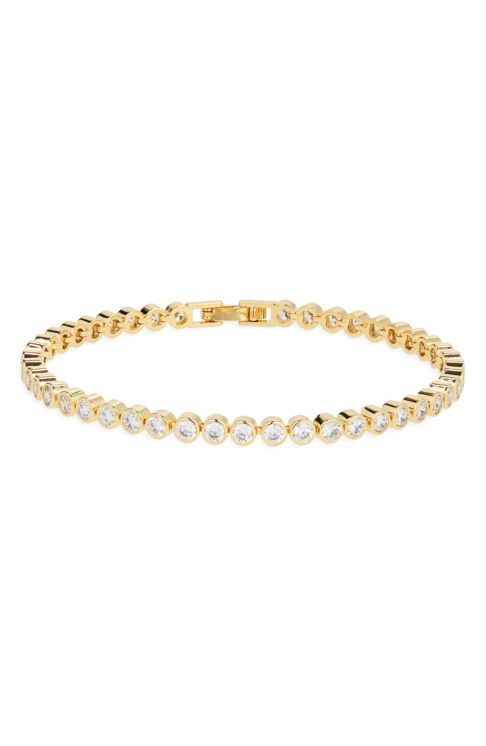 Nordstrom Cubic Zirconia Bezel Tennis Bracelet | Nordstrom | Nordstrom