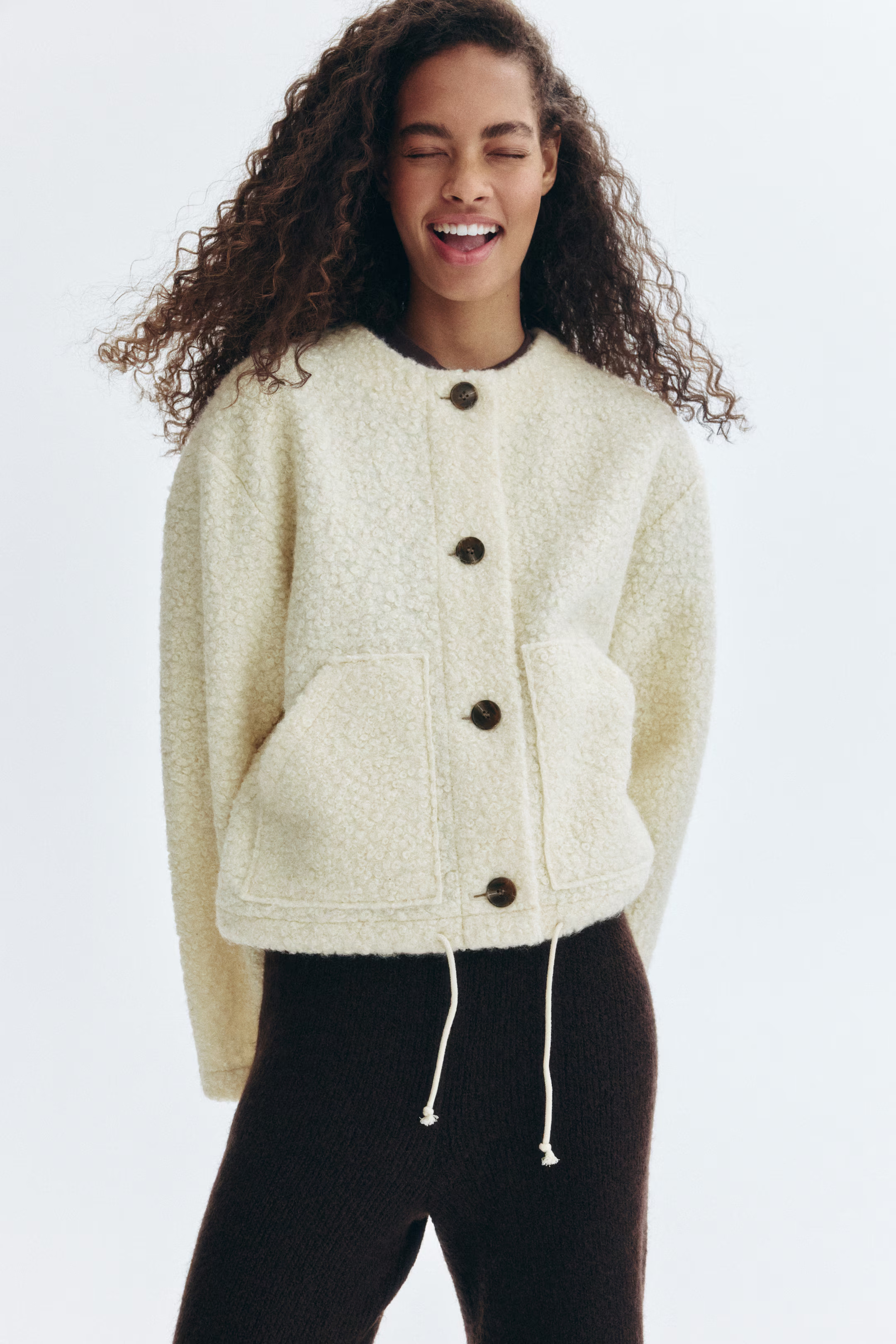 Teddy jacket | H&M (UK, MY, IN, SG, PH, TW, HK)