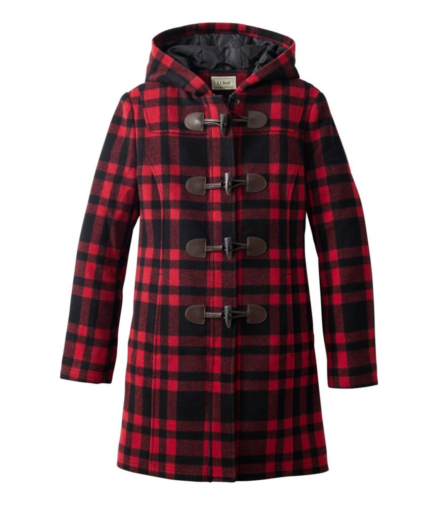 Women's Classic Lambswool Duffel Coat, Pattern | L.L. Bean