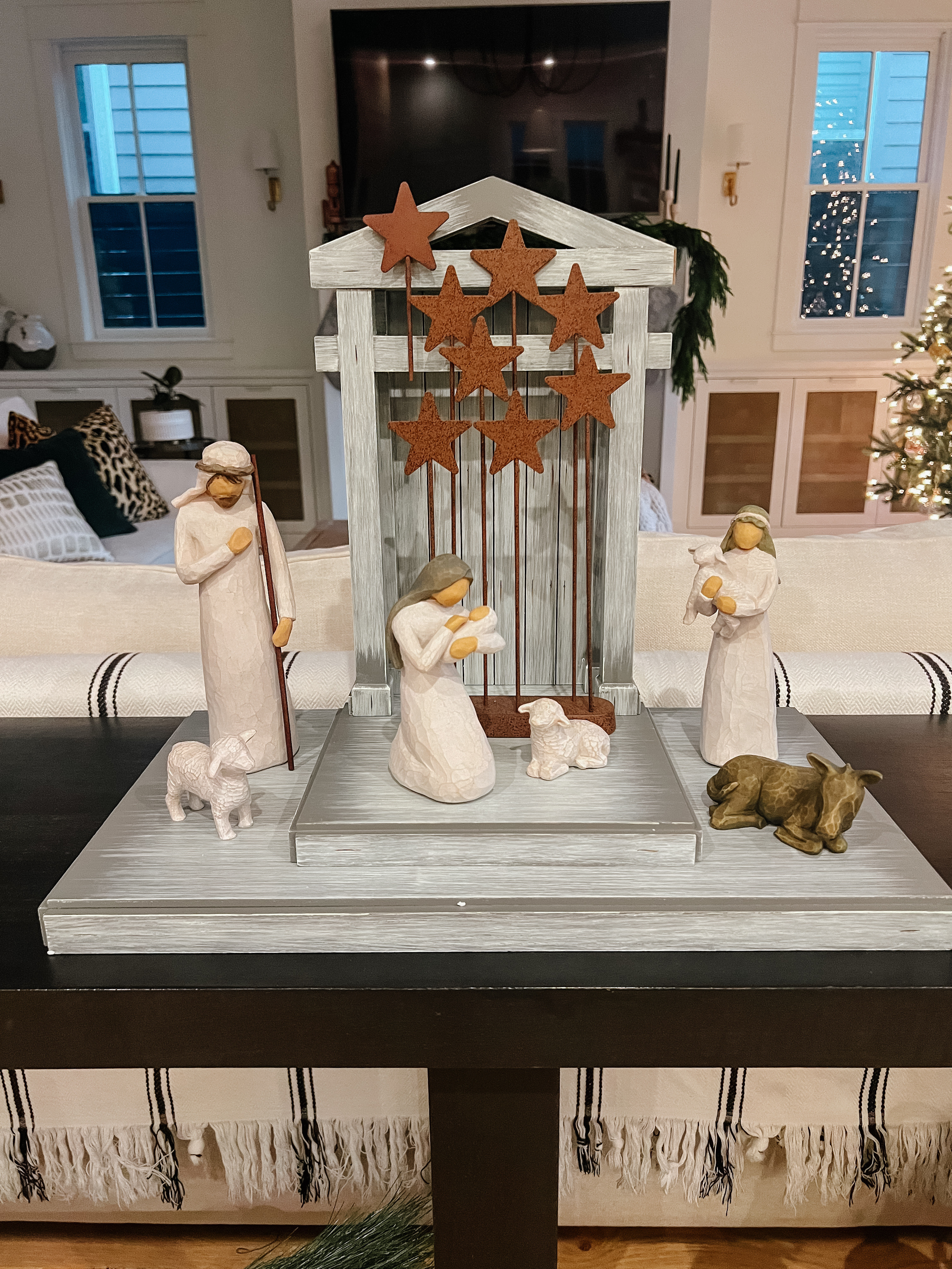 Nativity sets make a sweet centerpiece 🤍💫

#LTKHoliday #LTKSeasonal #LTKHome