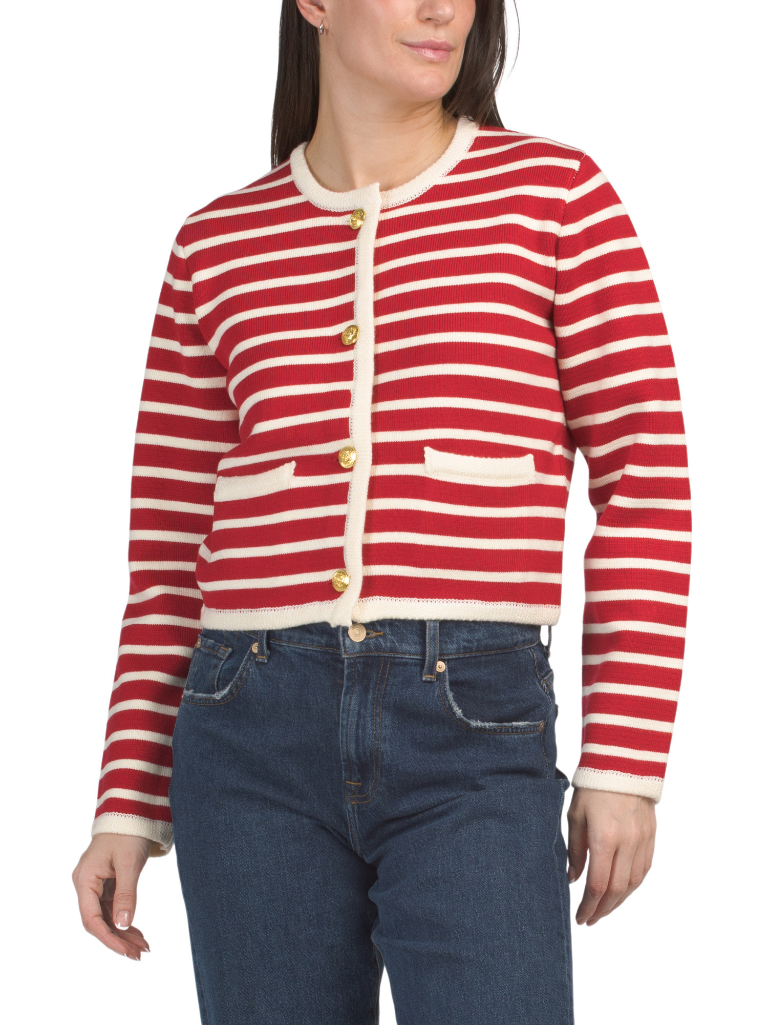Wool Blend Striped Knit Cardigan | Wool Sweaters | Marshalls | Marshalls
