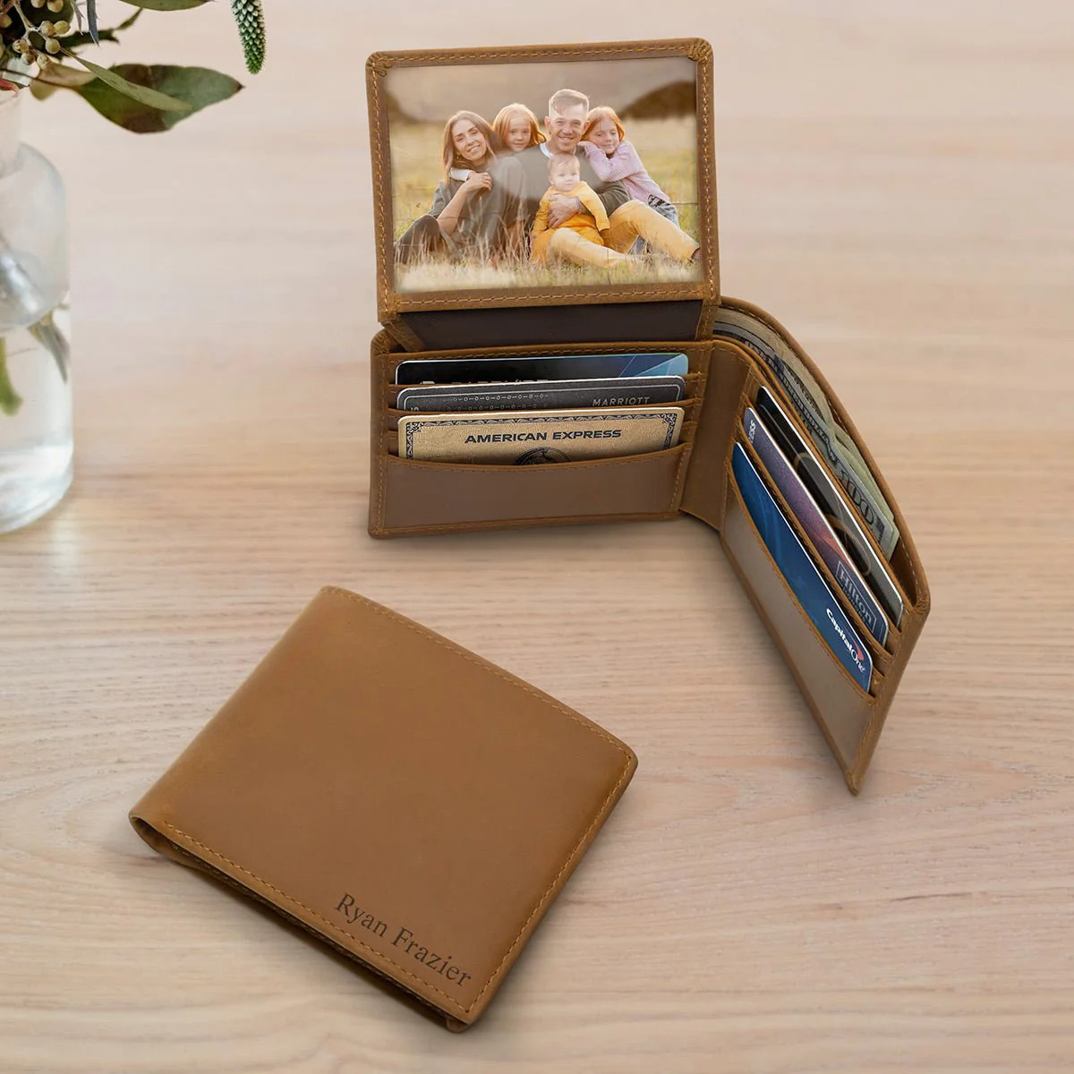 Callister Personalized Leather RFID Blocking Wallet | HomeWetBar.com