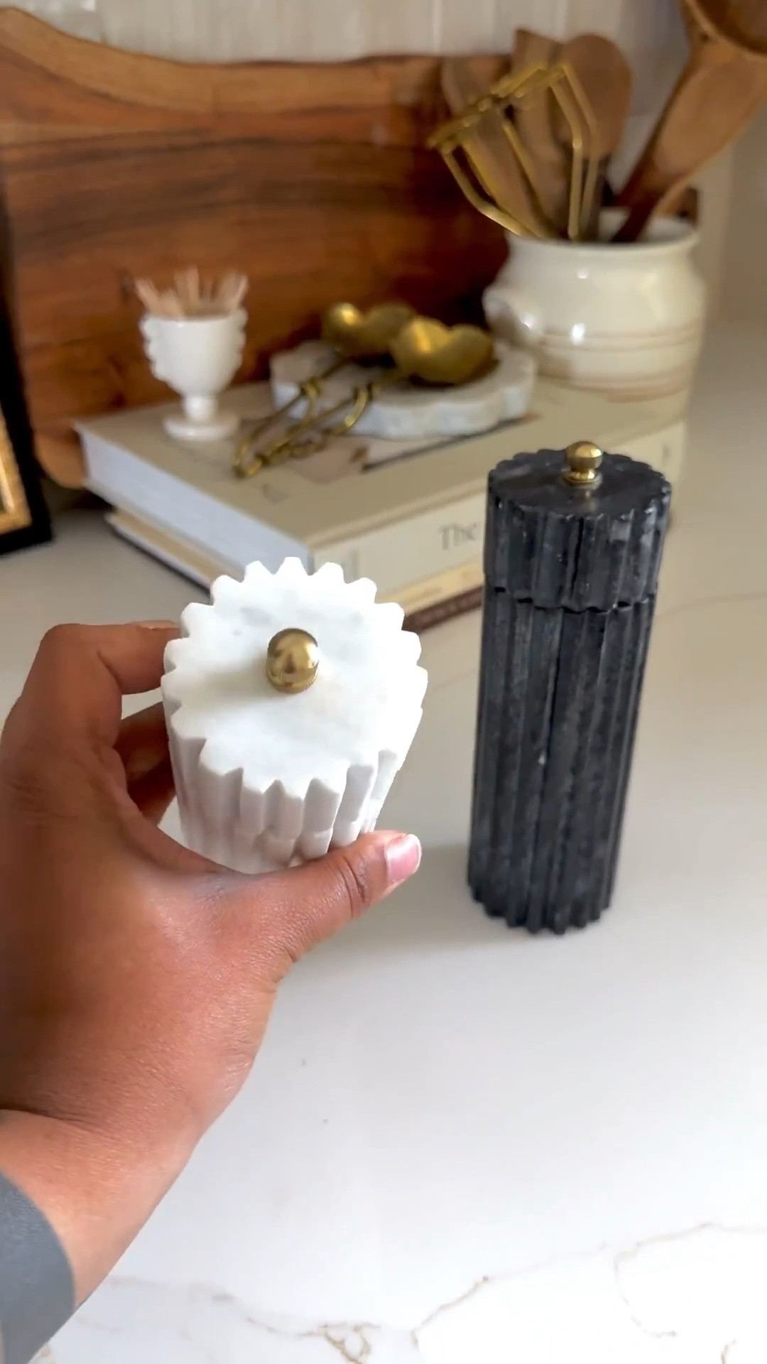 Salt + pepper shakers 🖤🤍 Still one of my favorite, elevated kitchen finds! 

#LTKSeasonal #LTKHome #LTKSaleAlert