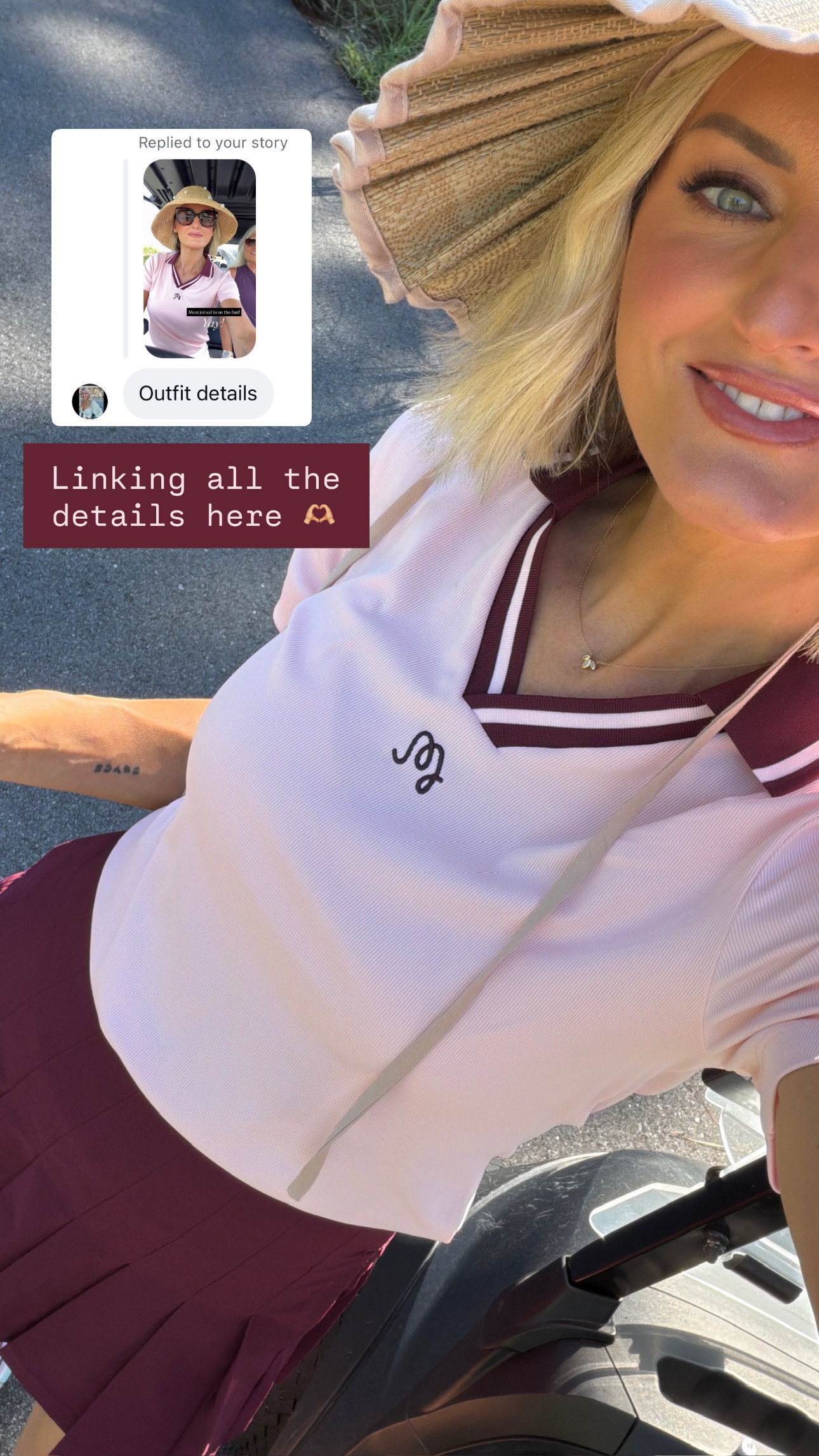 Love a cute golf outfit! The pink and burgundy is so good for Fall and so feminine! Wearing XS/2

Loverly grey, adidas pleated golf skirt, golf outfit ideas, pink polo 

 #LTKootd #LTKActive
