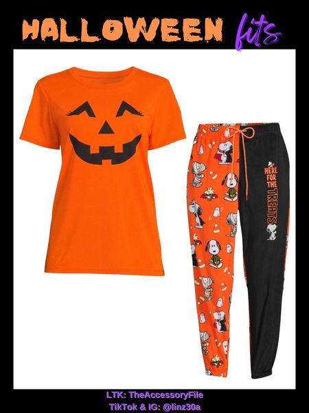 Halloween pumpkin shirt, Jack-o-lantern tee, Halloween joggers, Halloween outfit, Halloween pajamas, fall outfits, fall fashion, affordable outfits 

#LTKHalloween #LTKunder50 #LTKstyletip