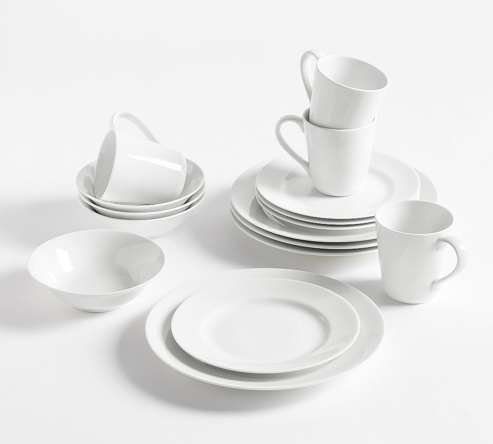 Porcelain 16-Piece Dinnerware Set | Pottery Barn (US)