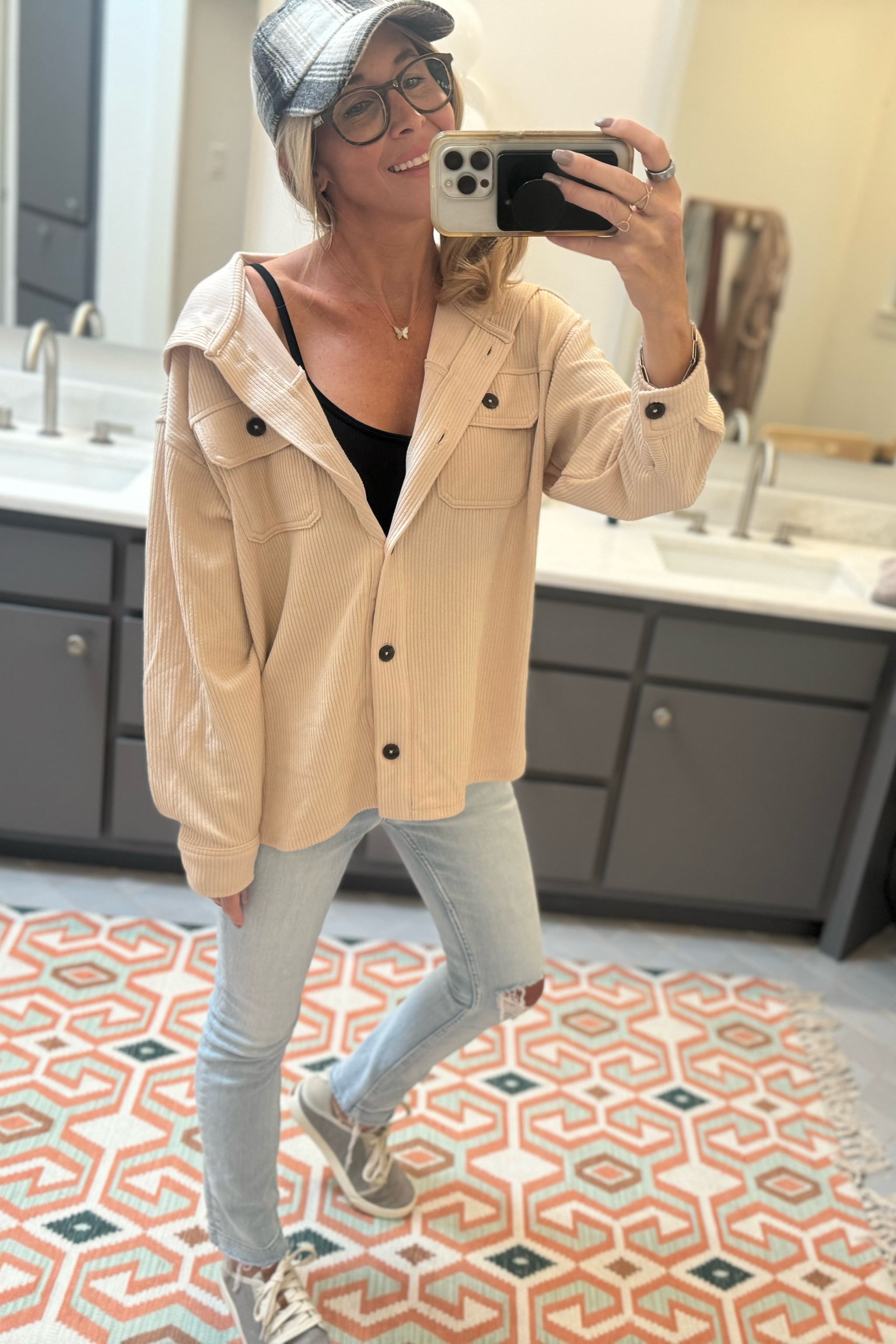 Today’s outfit! I love my new Walmart hooded Shacket! 😍

#LTKFindsUnder50 #LTKOver40 #LTKStyleTip