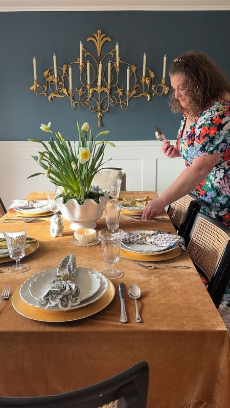 Easter is in bloom with this floral maxi Easter dress and an Easter table setting ready for guests! 

#LTKhome #LTKfindsunder50 #LTKSeasonal