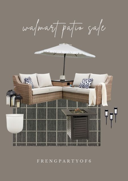 Walmart patio sale! My exact color patio set is out of stock, but it’s available in this sectional color!

#LTKHome #LTKSeasonal #LTKSaleAlert