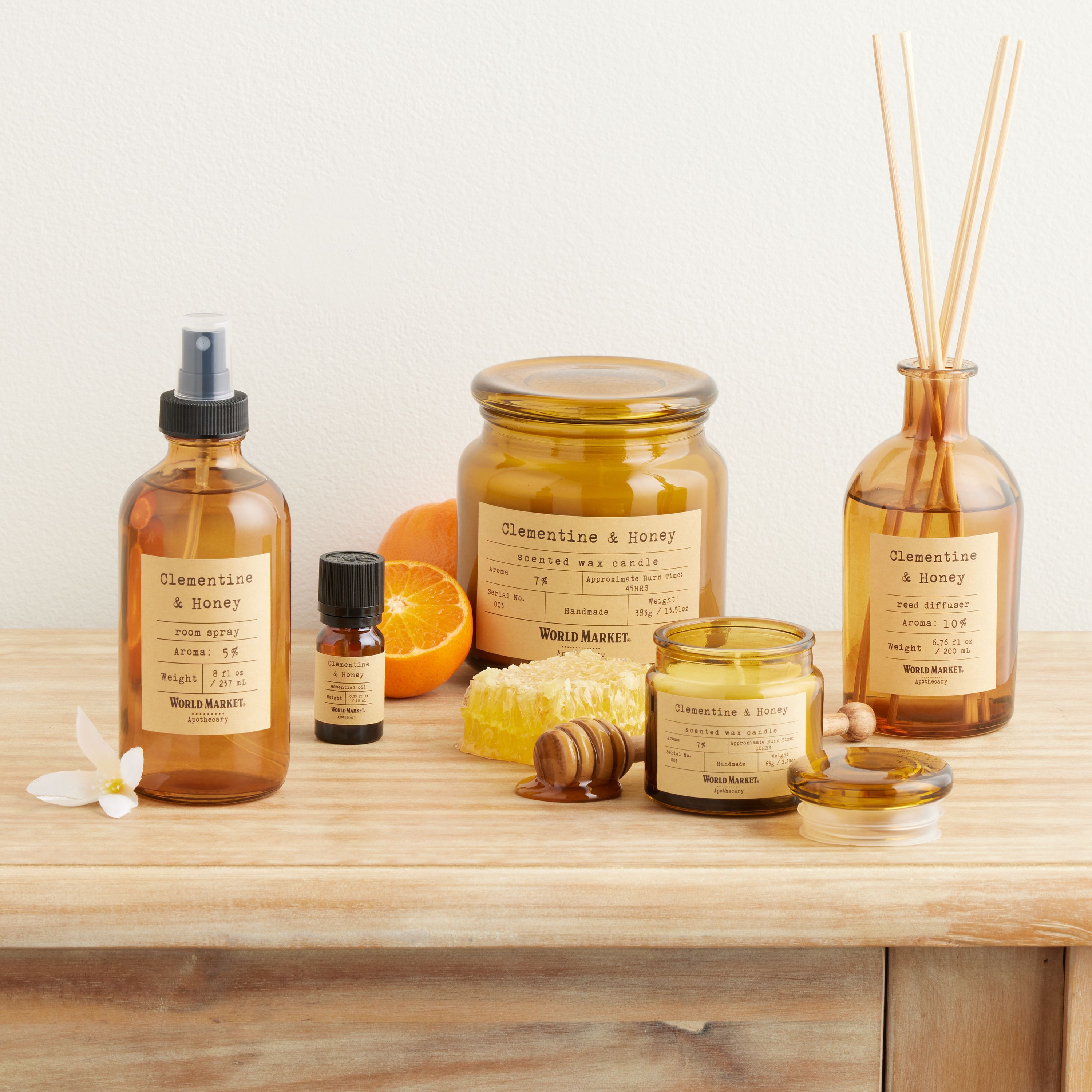 Apothecary Clementine & Honey Home Fragrance Collection | World Market