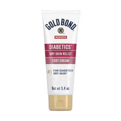 Gold Bond - Medicated Diabetics Dry Skin Relief Foot Cream, 3.4 Oz | Target