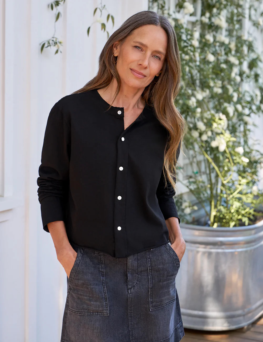 JACKIE Black, Vintage Jersey | Frank & Eileen
