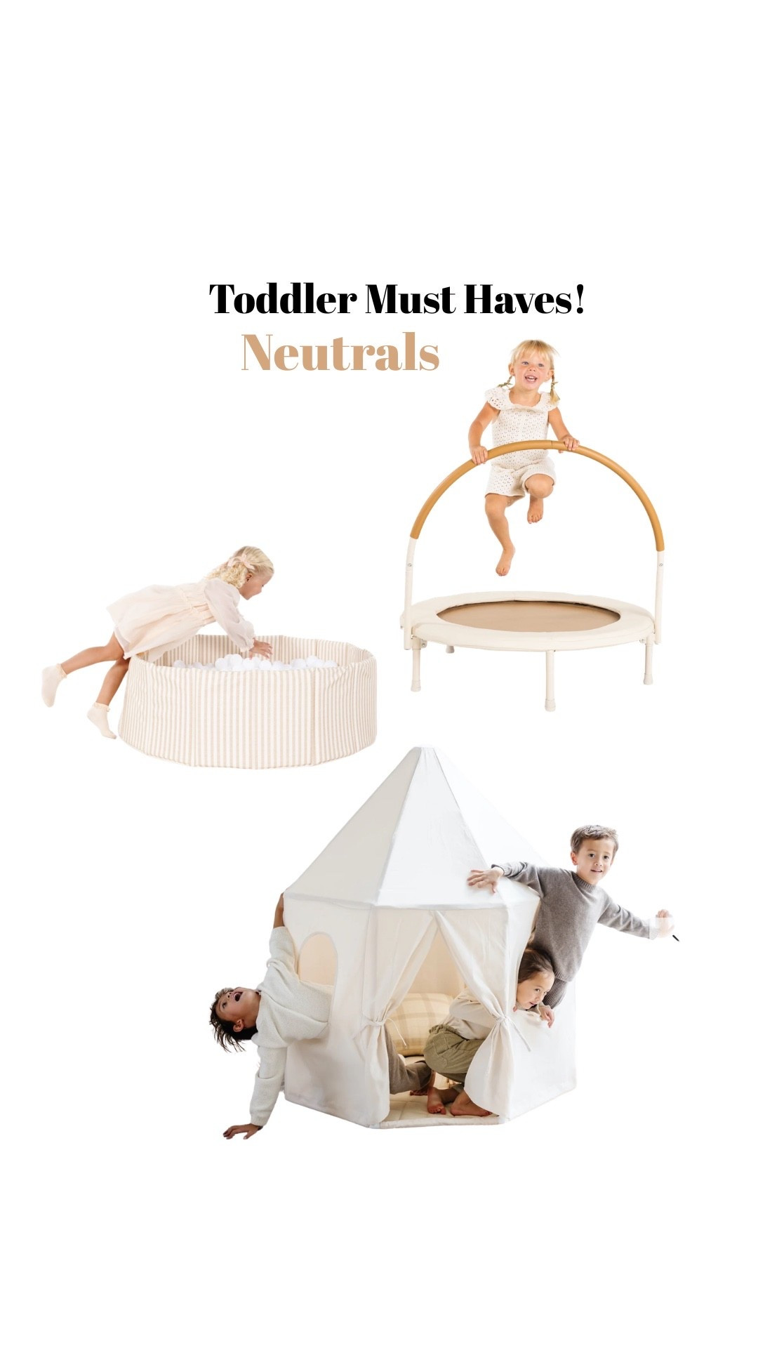 Neutral toddler must haves that actually look good in your home 🤍 All linked!

#LTKKids #LTKmomlife #LTKdayinmylife