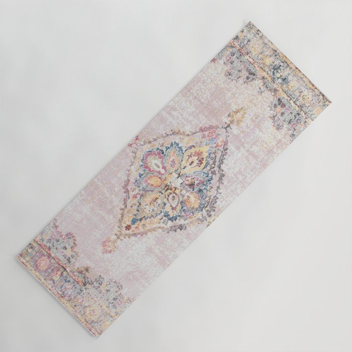 Antique Persian Rug - light color Yoga Mat | Society6