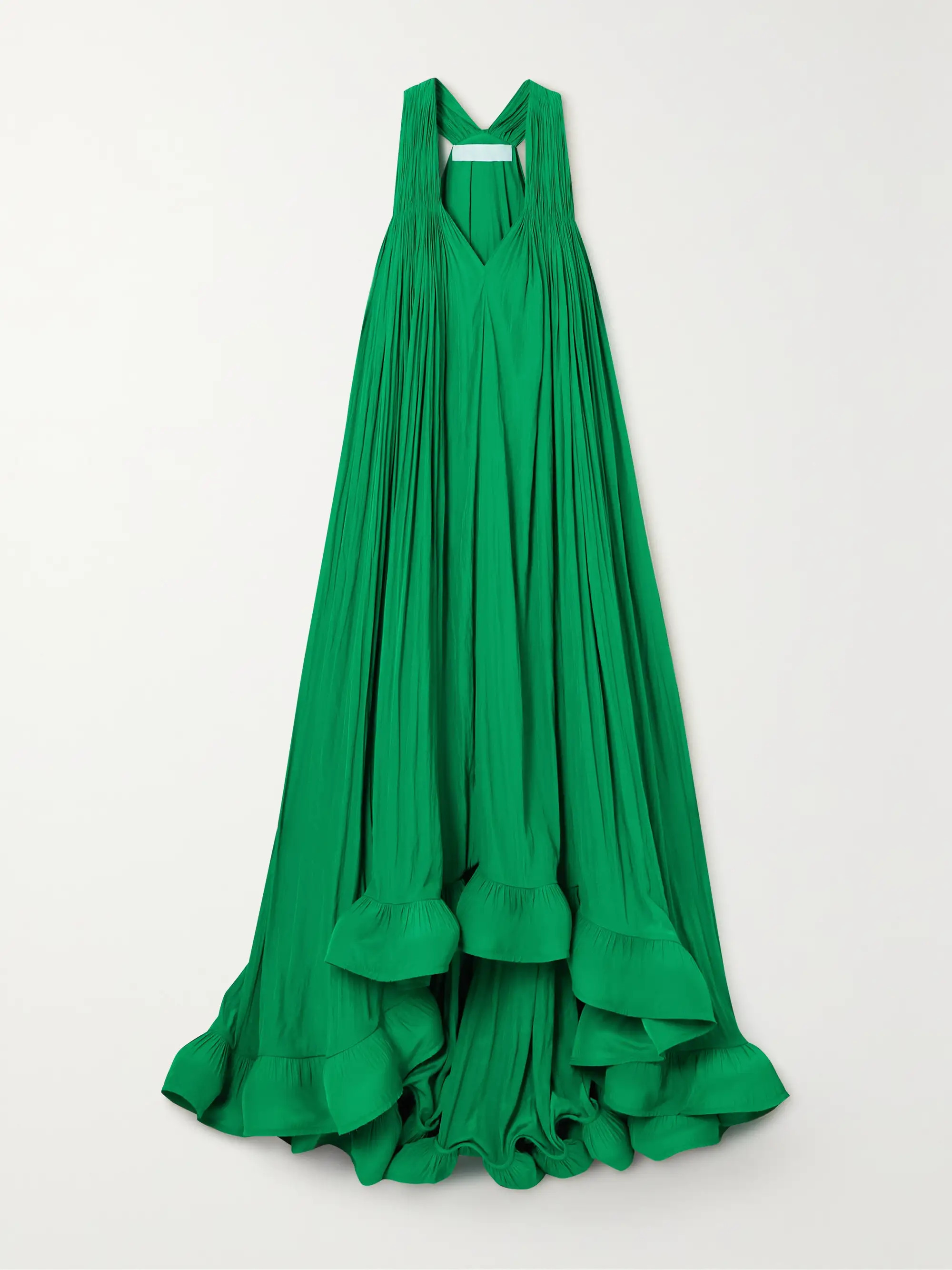 Emerald Ruffled chiffon gown | LANVIN | NET-A-PORTER | NET-A-PORTER (US)
