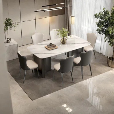 Sintered Stone Dining Table with Wood Core | Wayfair North America