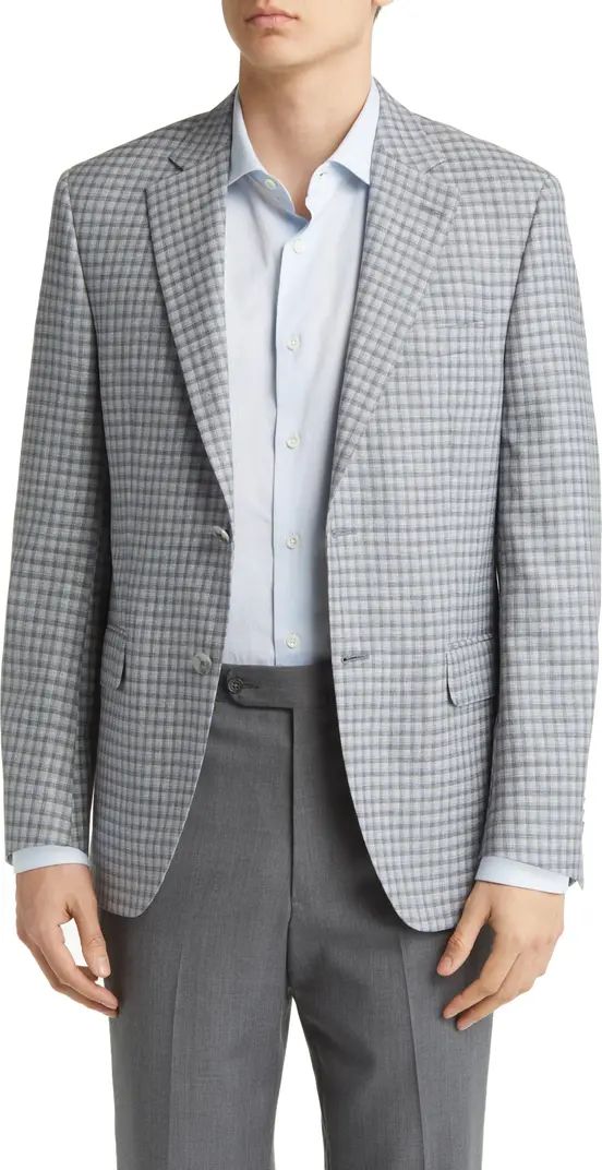 Tailored Fit Check Wool Sport Coat | Nordstrom