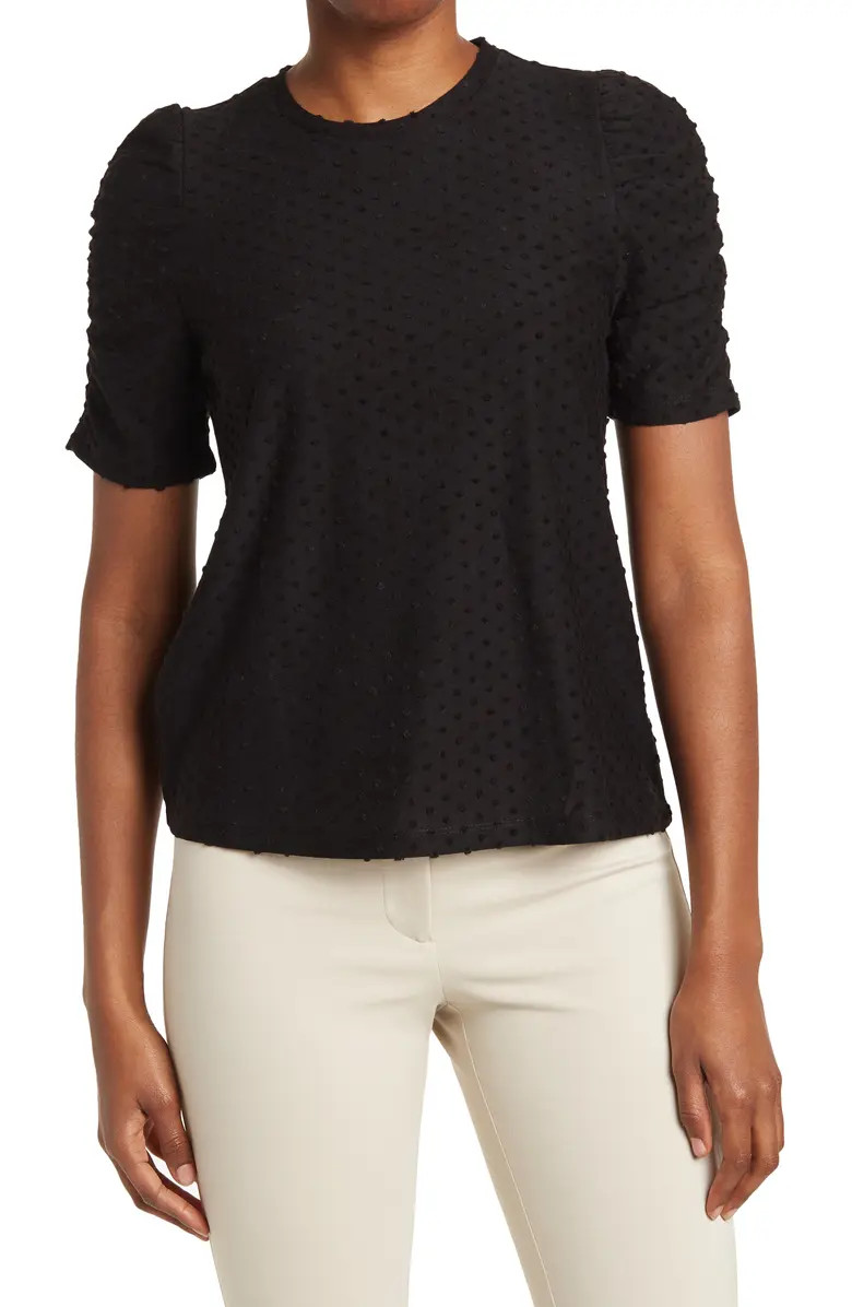 DR2 BY DANIEL RAINN Clip Dot Ruched Puff Sleeve T-Shirt | Nordstromrack | Nordstrom Rack