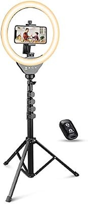 UBeesize 10’’ Ring Light with Tripod, Selfie Ring Light with 62’’ Tripod Stand, Light Rin... | Amazon (US)